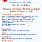 E-Card Optimum Utilization of CNC Machine